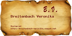 Breitenbach Veronika névjegykártya